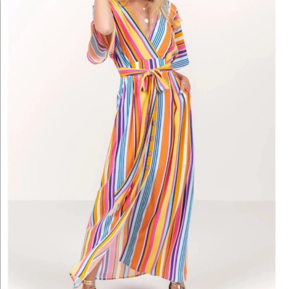 Francesca’s collection maxi dress Xs new